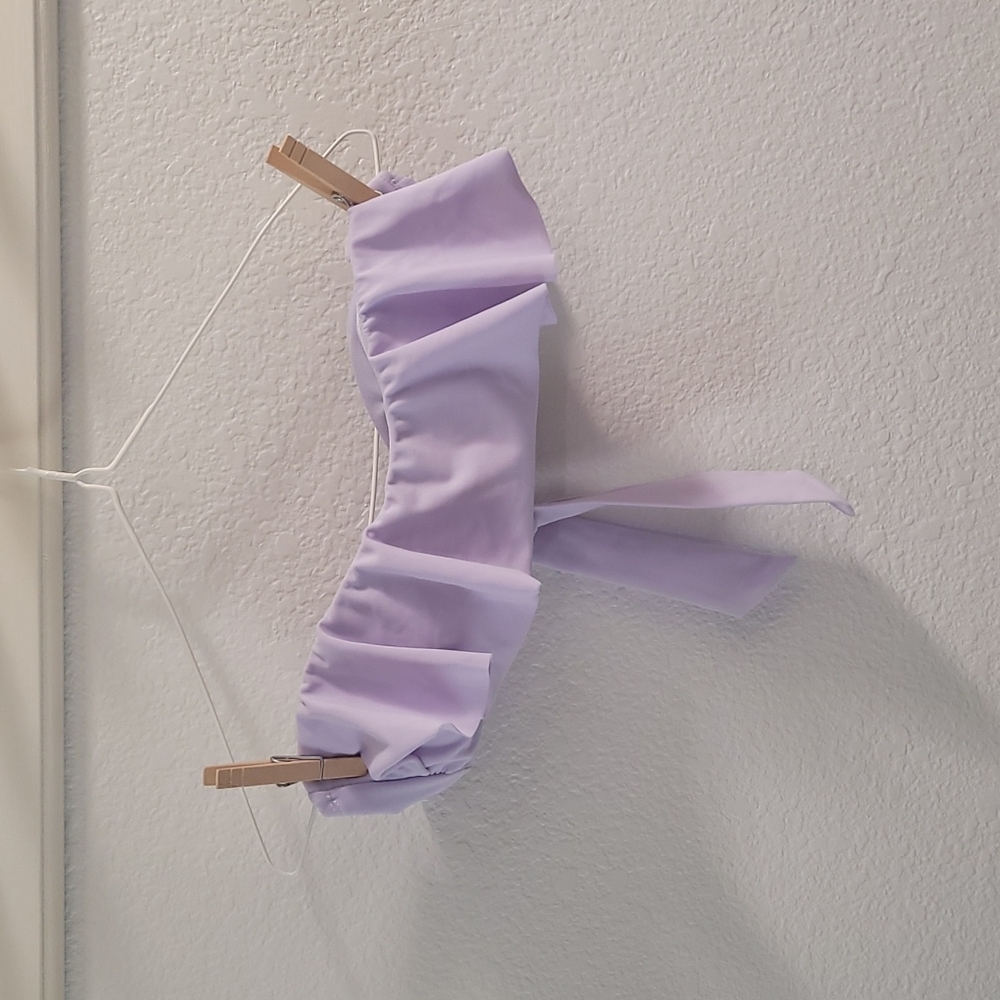Xhilaration Lilac Bandeau Swim Top (M)